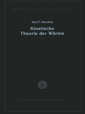 cover image of Kinetische Theorie der Wärme